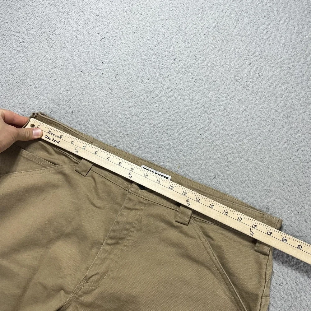 Duluth Trading Shorts Mens 38 Beige Canvas Chino 9